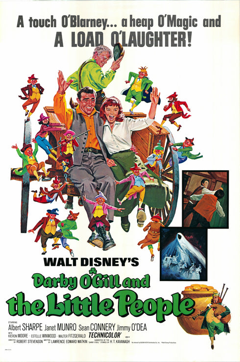darby o'gill and the little people 1977R one sheet poster rolled